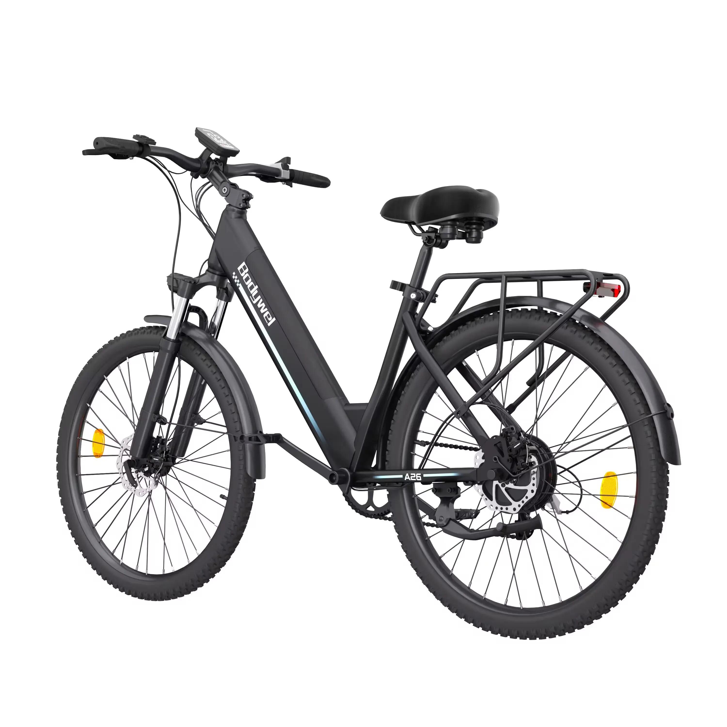 Bicicleta Elétrica Cidade A26 250W Bateria 36V 13.5Ah Proteção do BMS, Pneu 26 2/7