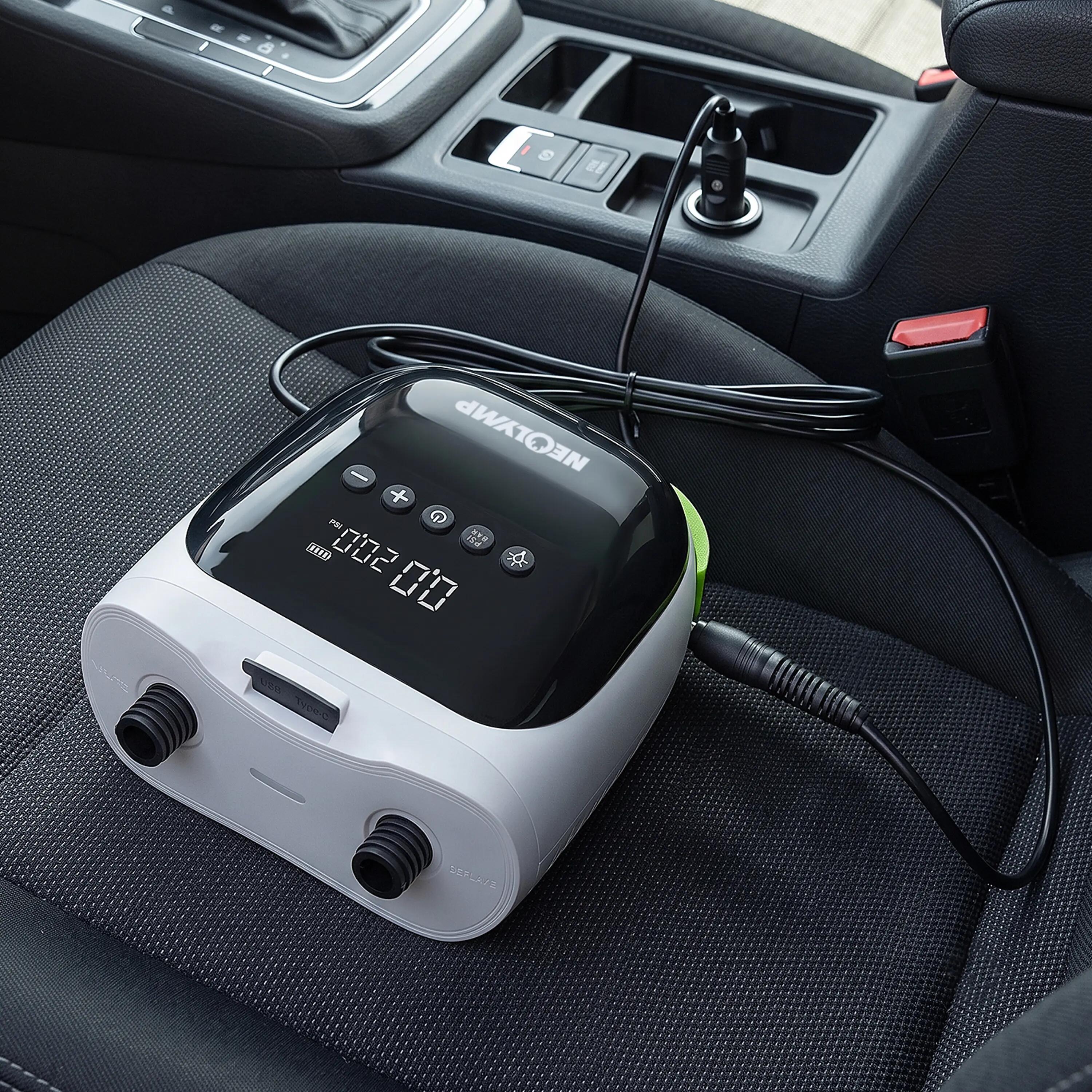 Pompa elettrica SUP con batteria e attacco 12V per tavole, kayak e tende 7/11