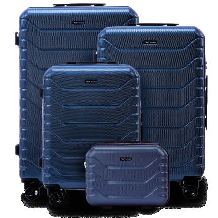 Lot de 4 valises Wings CRAKE S/M/L + valise MIDDLE BLUE