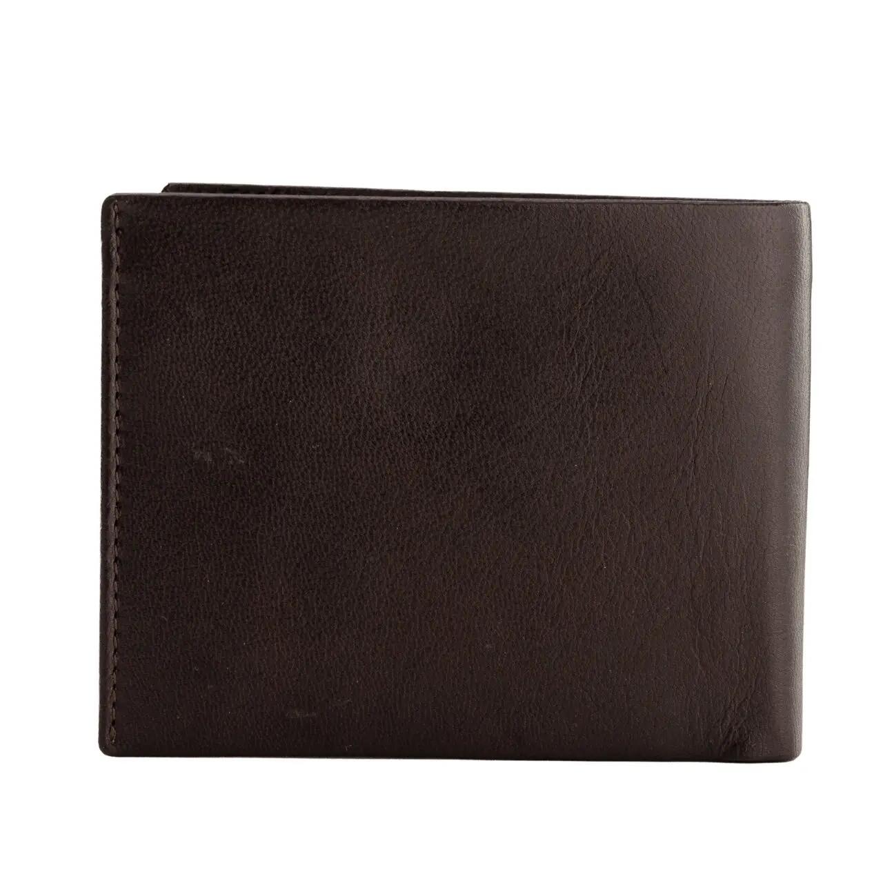 Portefeuille homme WINGS en cuir bovin naturel marron 6/7