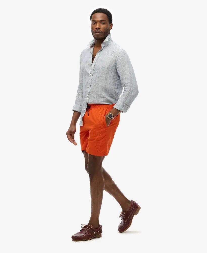 superdry Premium geborduurde zwemshort 43 cm 3/7