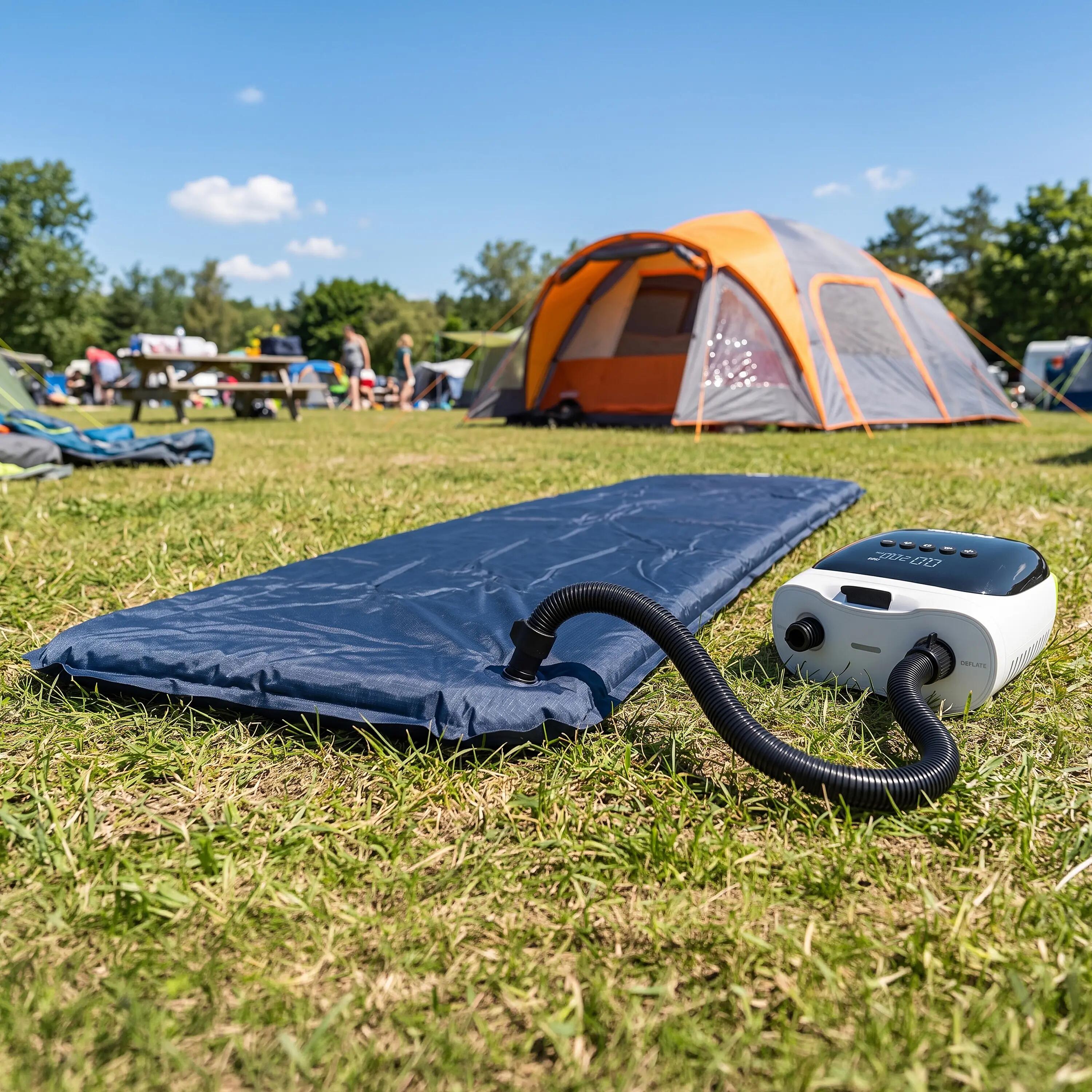 Pompa elettrica SUP con batteria e attacco 12V per tavole, kayak e tende 10/11
