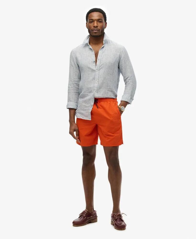 superdry Premium geborduurde zwemshort 43 cm 2/7