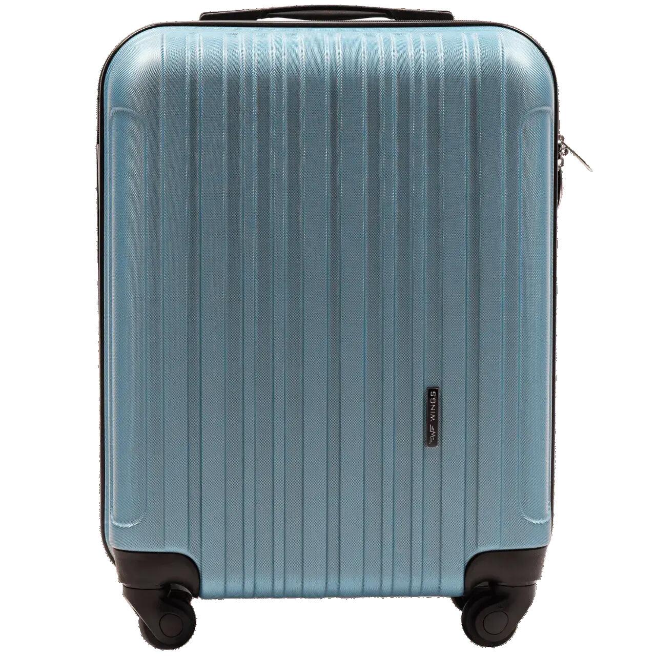 VALISE CABINE WINGS FLAMINGO 20" ARGENT BLEU 2/8