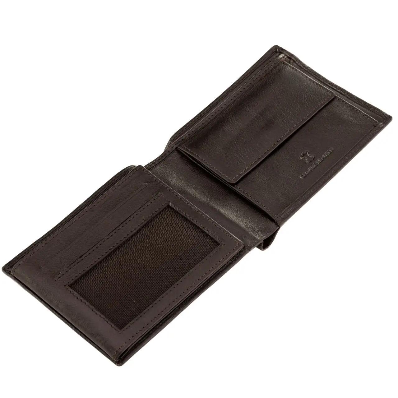 Portefeuille homme WINGS en cuir bovin naturel marron 2/7