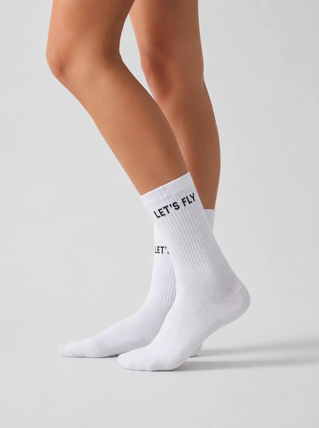 Chaussettes femme WINGS UNLEASH BLANCHE 2/3