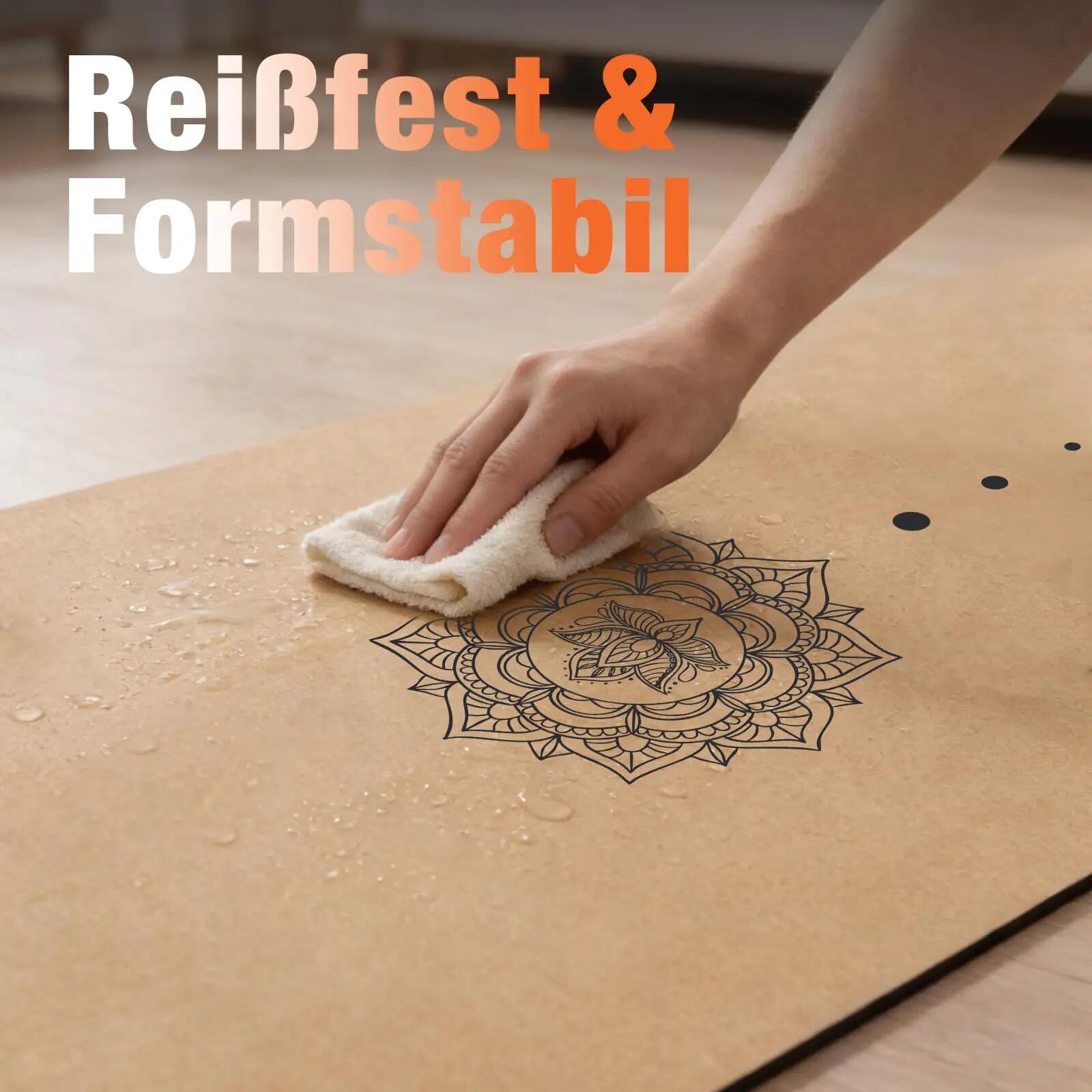 Yogamatte Kork 183 x 61 x 0,6 cm - Lotus Flow 5/7