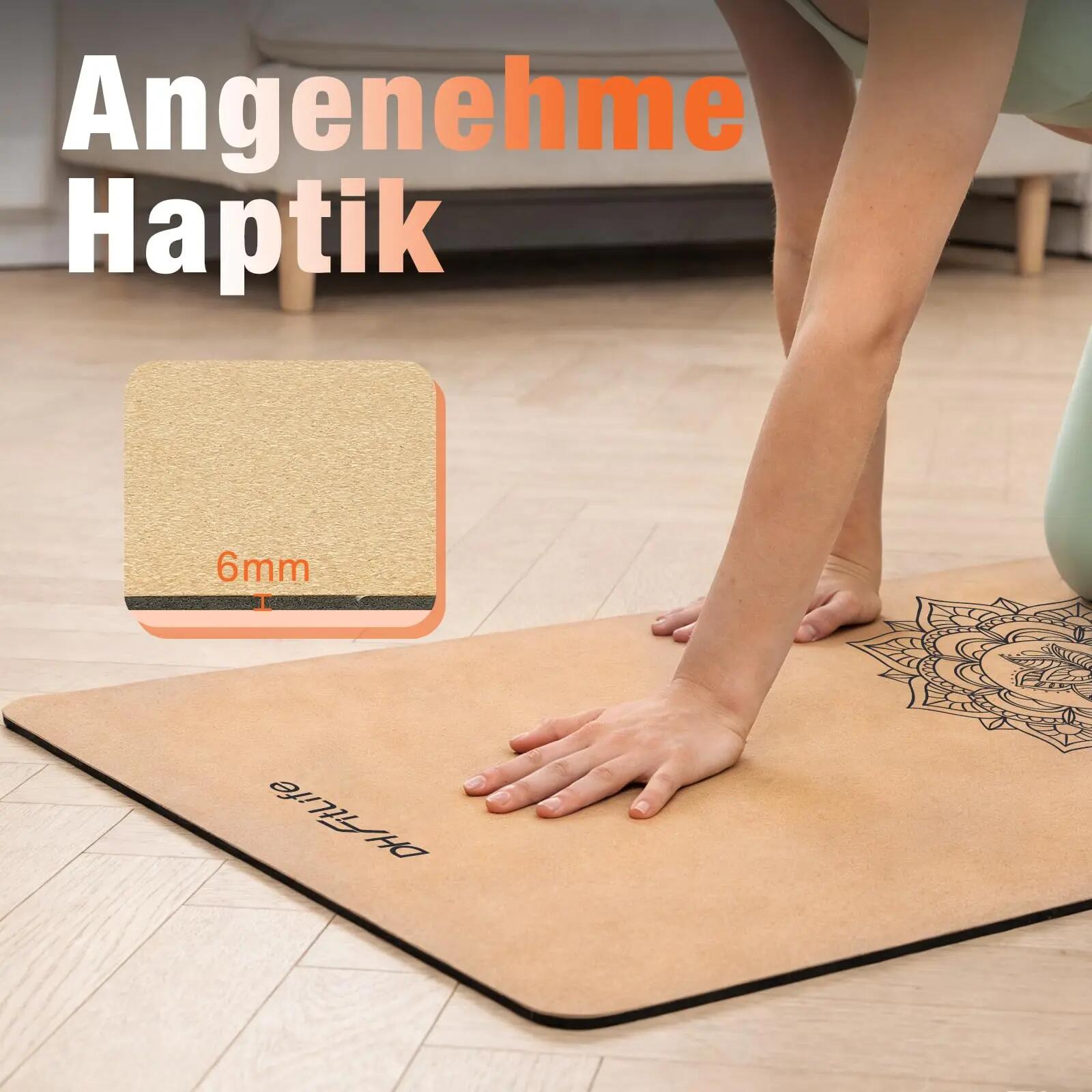 Yogamatte Kork 183 x 61 x 0,6 cm - Lotus Flow 4/7