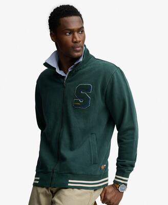 Superdry vintage athletic track jacket 100% katoen, loose fit