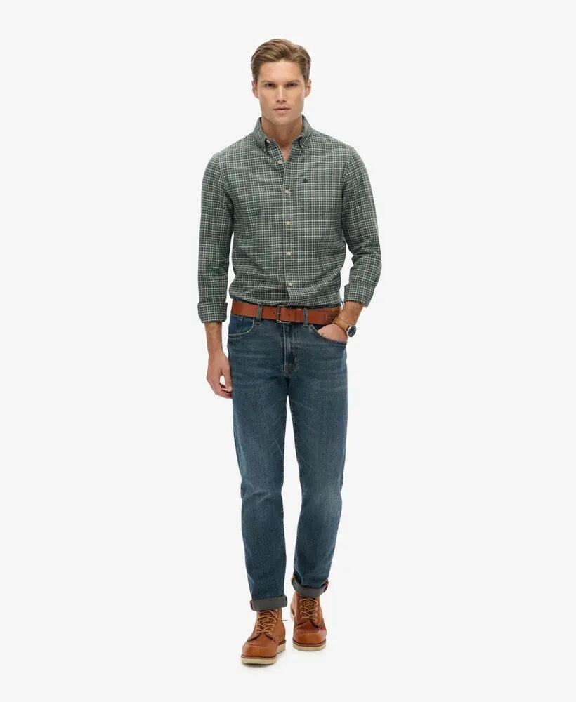 superdry Chemise Premium Check Oxford en coton bio – Coupe relaxed 3/6