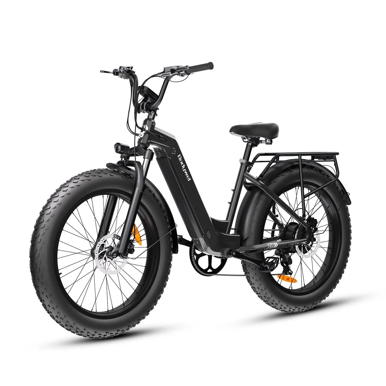 Fat E-Bike D9 mit Bluetooth-App-Steuerung, 250W BAFANG Motor, 48V 15Ah Akku 3/4