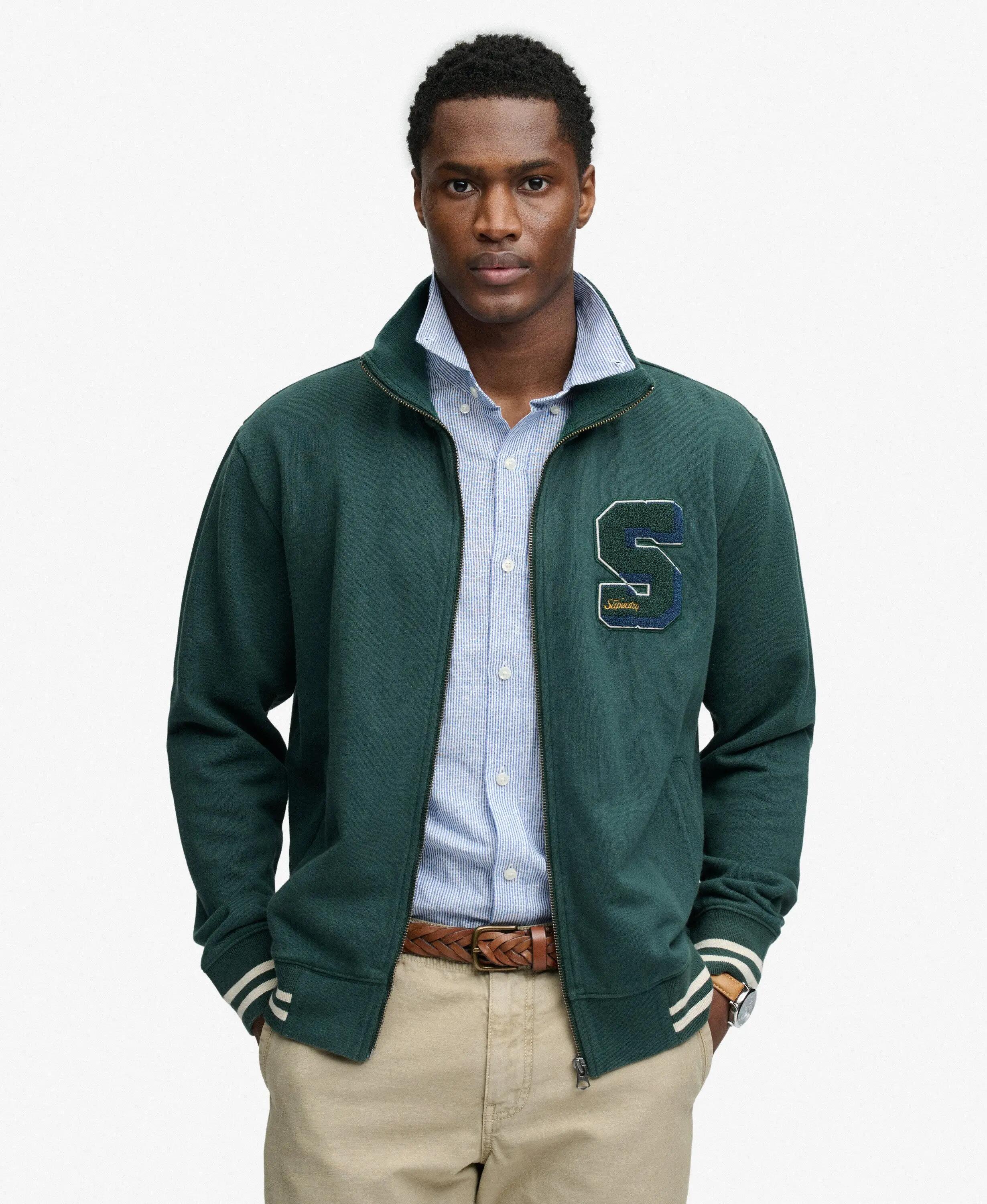 superdry Giacca Track Vintage Athletic in 100% cotone, vestibilità loose 2/7