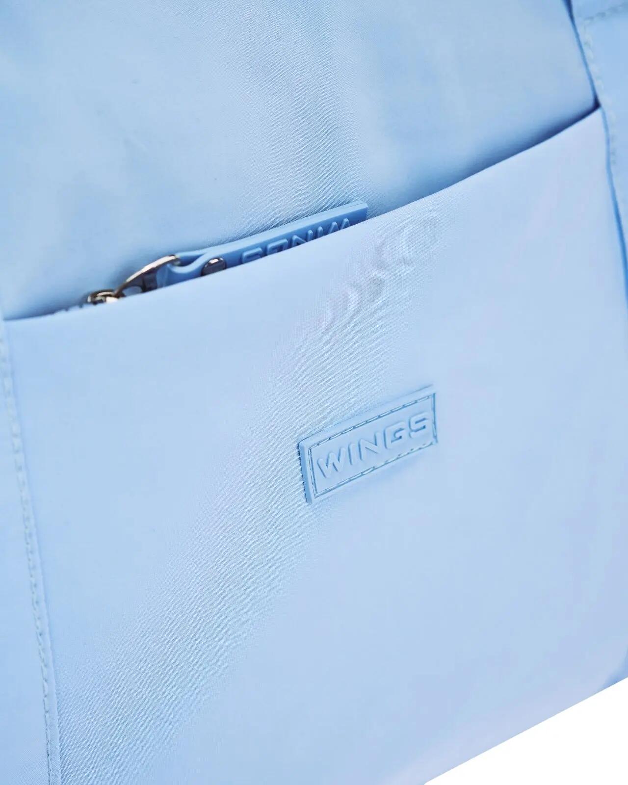 Sac de sport WINGS SOLENNE avec poche pour chaussures et sangle pour valise BLEU 7/10
