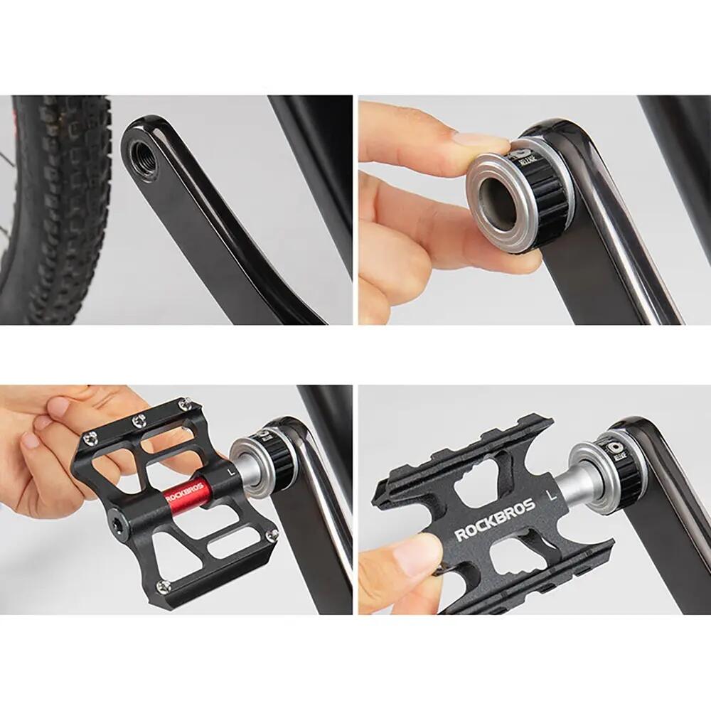 Pédales vélo amovibles en aluminium démontage rapide ROCKBROS 3/7