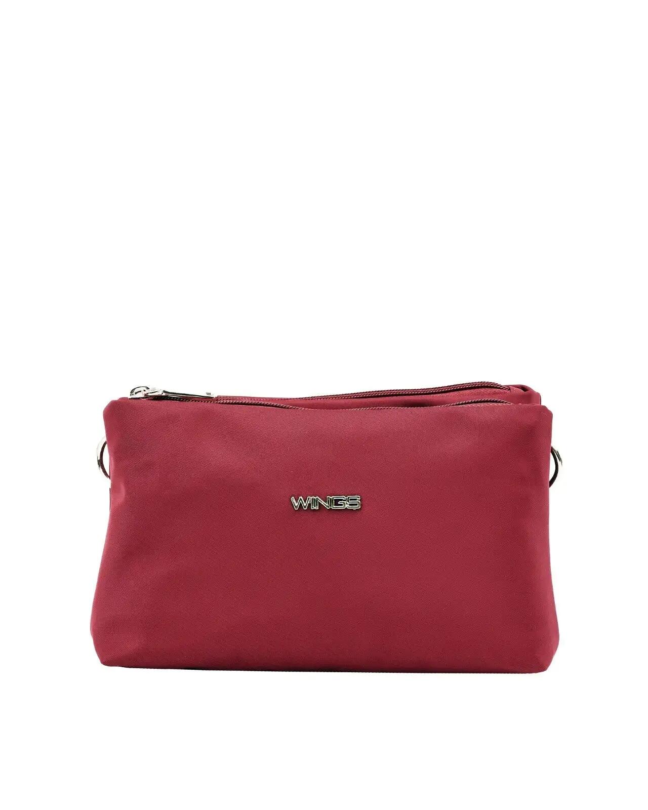 ROSELLA sporttas met make-upetui DARK RED 4/9