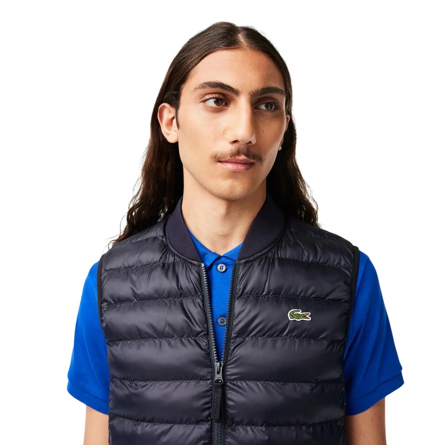 Gilet Logo Logo Uomo Lacoste Blu Abisso 4/4