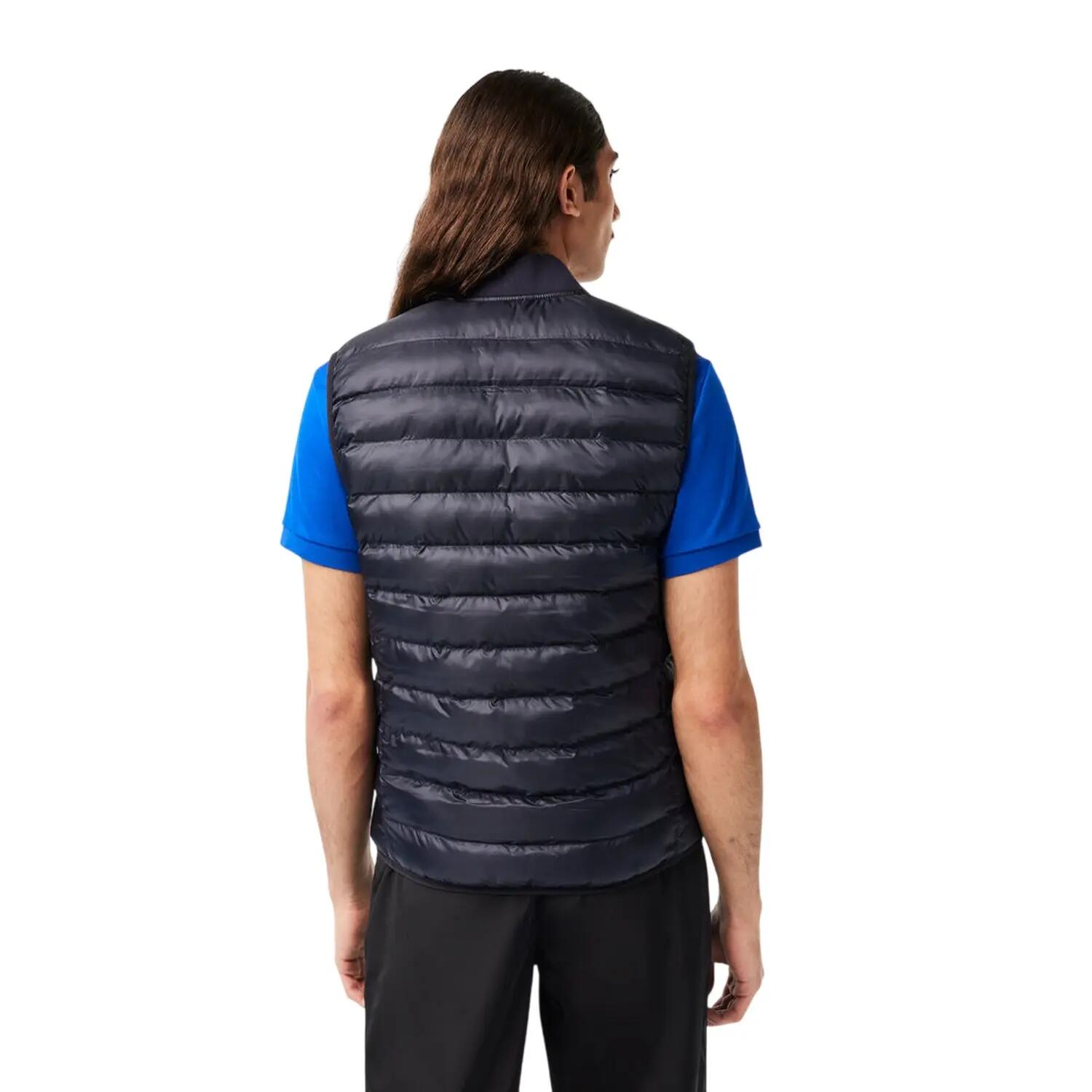 Gilet Logo Logo Uomo Lacoste Blu Abisso 3/4