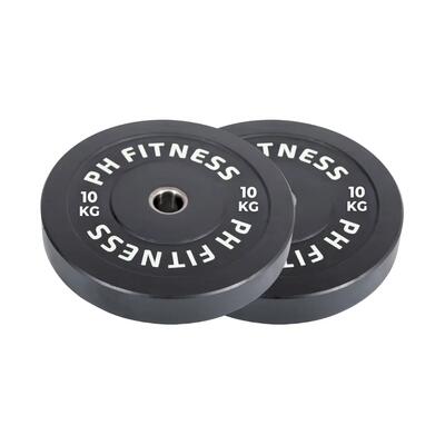 High-density rubber bumper plates 50 mm – set van 2