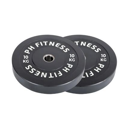 High-density rubber bumper plates 50 mm – set van 2
