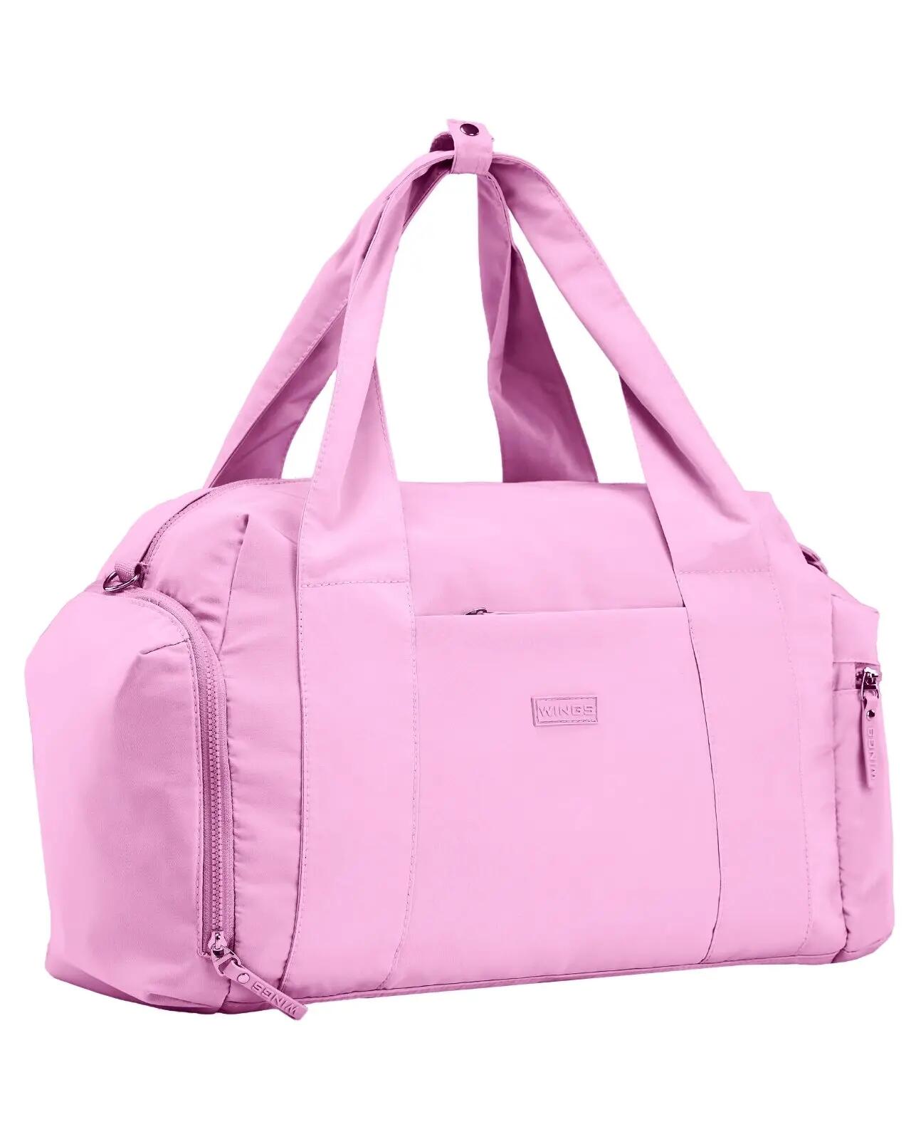 Sporttas WINGS SOLENNE met schoenenvak en riem voor koffer PINK 3/10