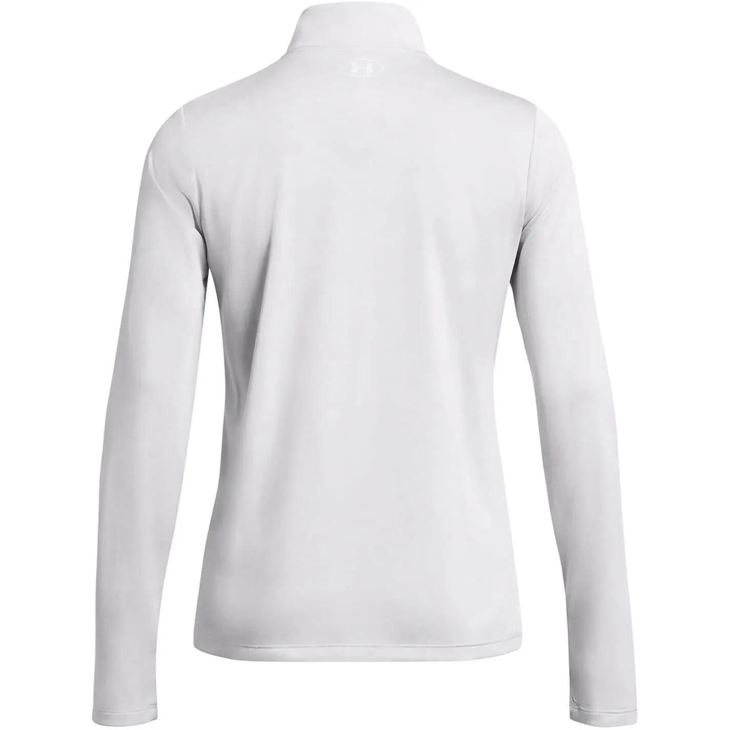 Top Struttura Mezza Cerniera Donna Under Armour Tech Grigio Halo 4/5