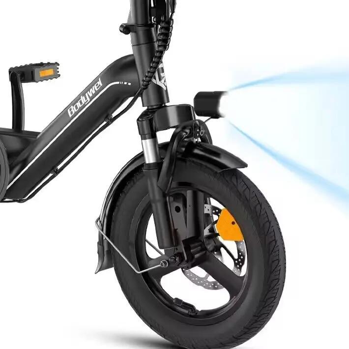 Bicicleta Elétrica Dobrável T16 Pro 14" 36V 7.8Ah 50km APP Mini E-Bike 5/6