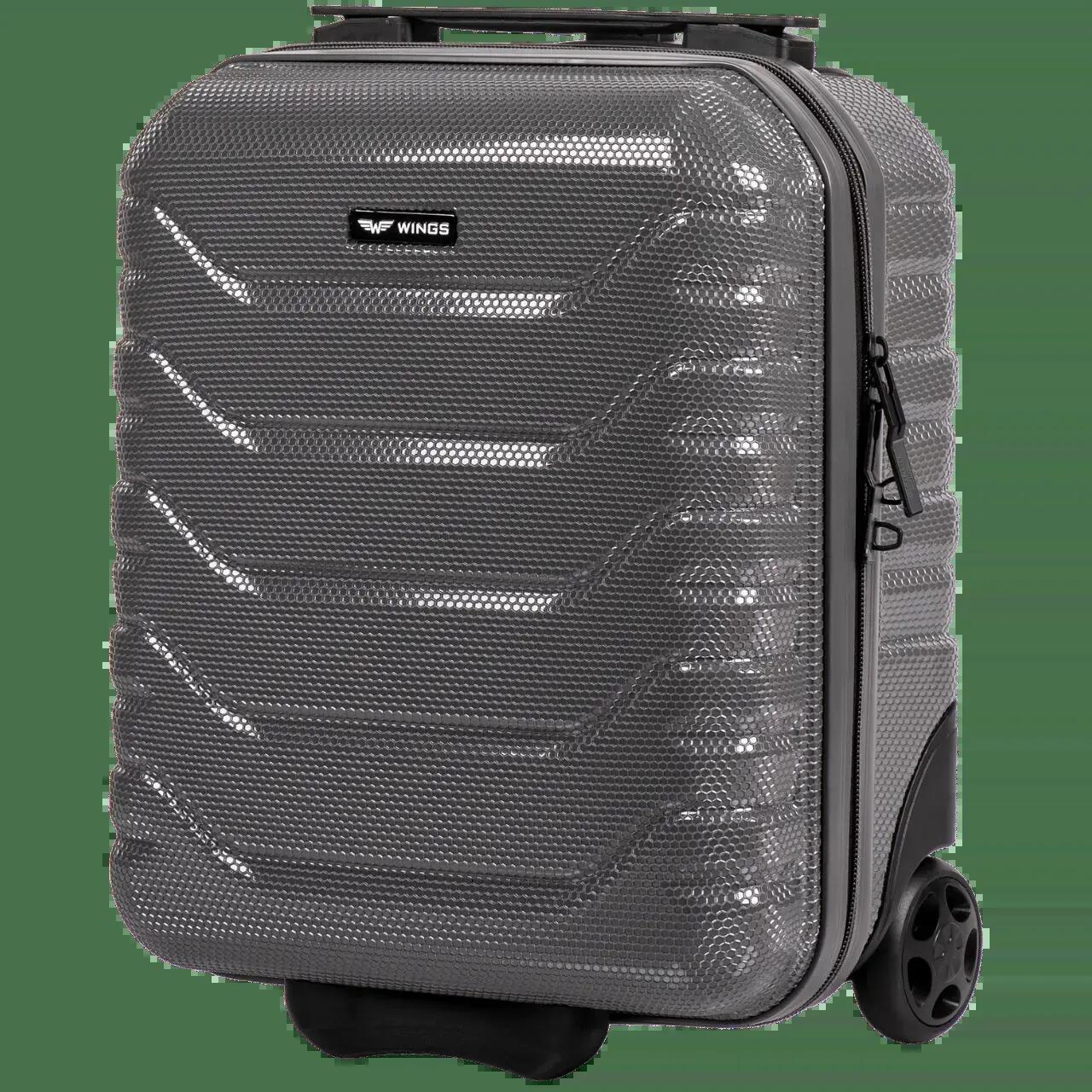 Ensemble de 4 valises Wings CRAKE POLYCARBONATE 100% GRIS FONCÉ S/M/L + MINI 8/10