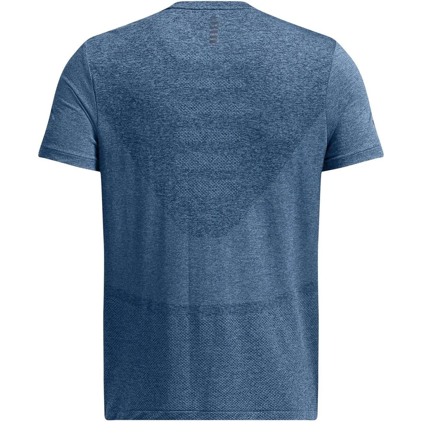 Under Armour Seamless Stride Short Sleeve Jersey Blue Men's 3/4