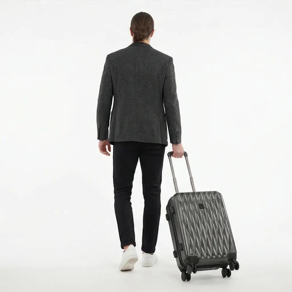 Valise cabine Wings PC Golden Eagle 20" GRIS FONCÉ 4/10