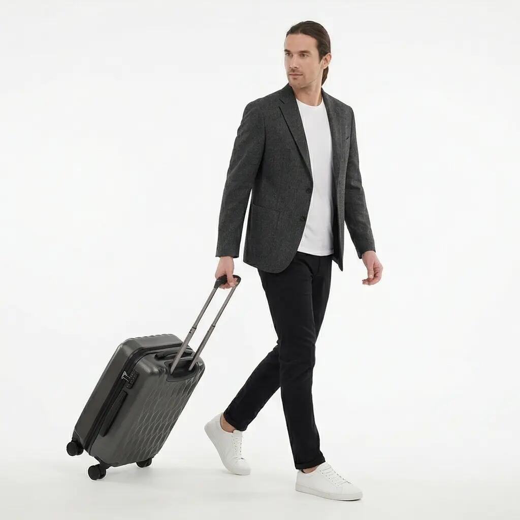 Valise cabine Wings PC Golden Eagle 20" GRIS FONCÉ 3/10