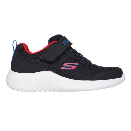 Bounder TechRox sportschoenen met ronde neus voor kinderen (Zwart, Rood)