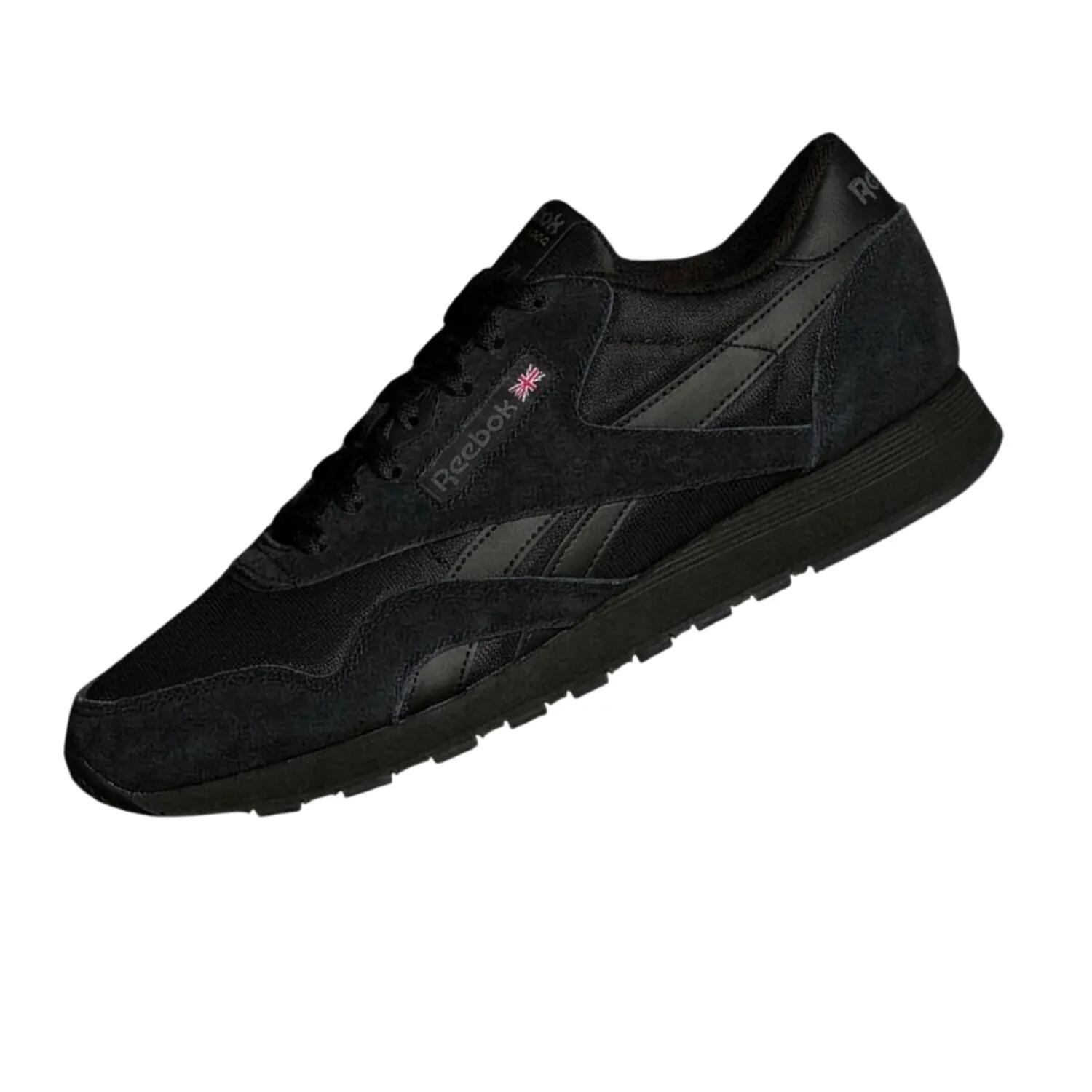Zapatillas Deportivas de Nylon para Hombre Negro, Gris 4/7