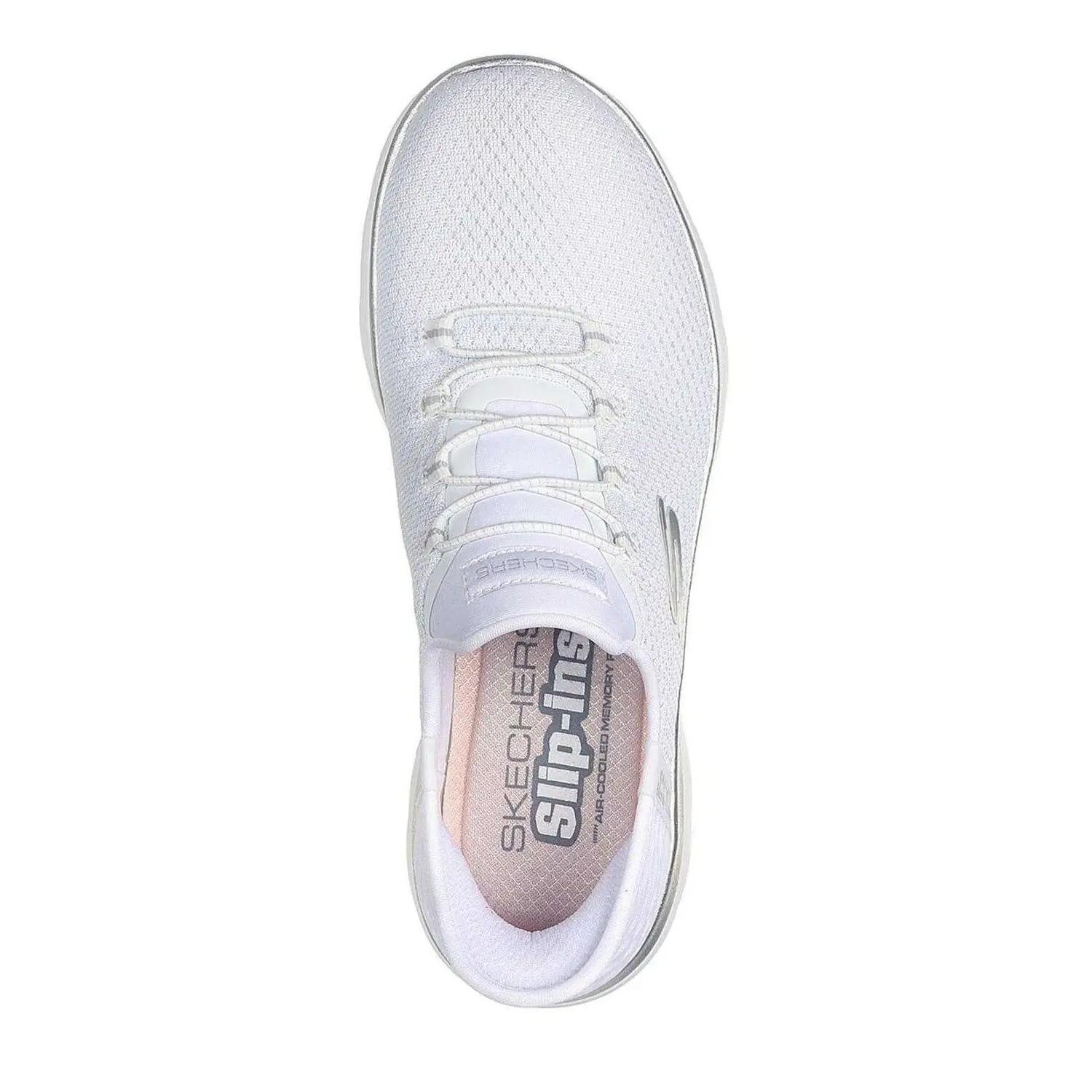 Sapatilhas Skechers Mulher Slip-ins Summits Diamond Dream Branco 3/6