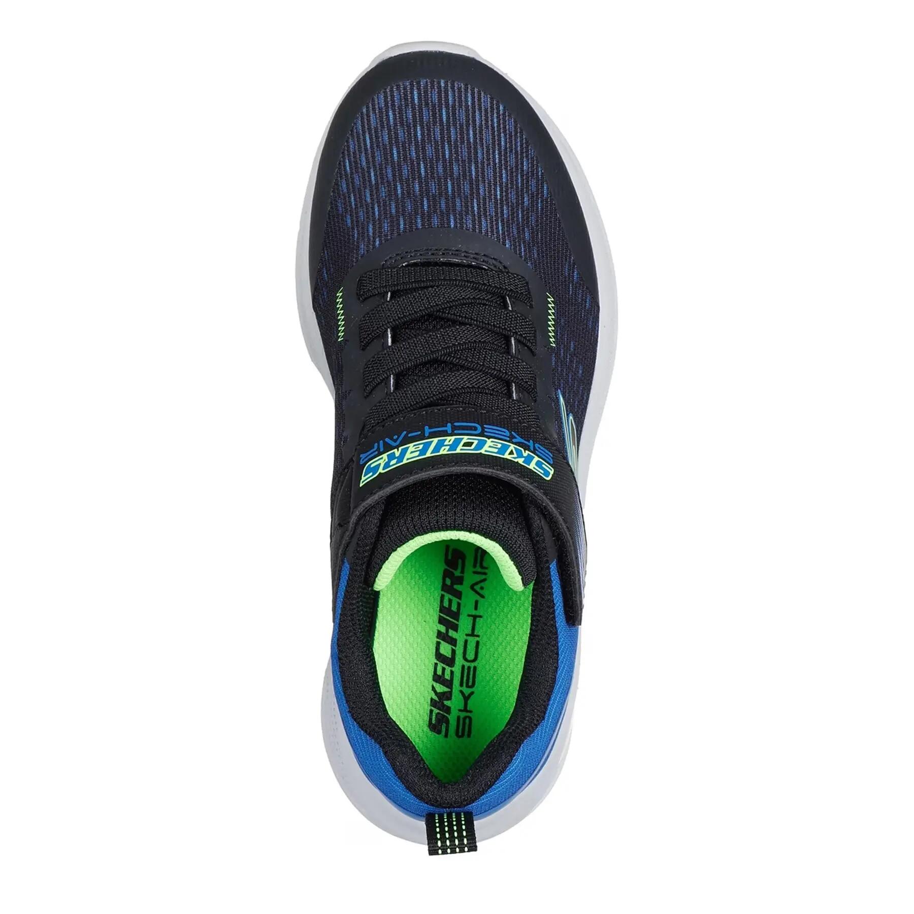 Boys Microspec Max Advance SquadPacer Trainers (Navy/Lime) 3/6