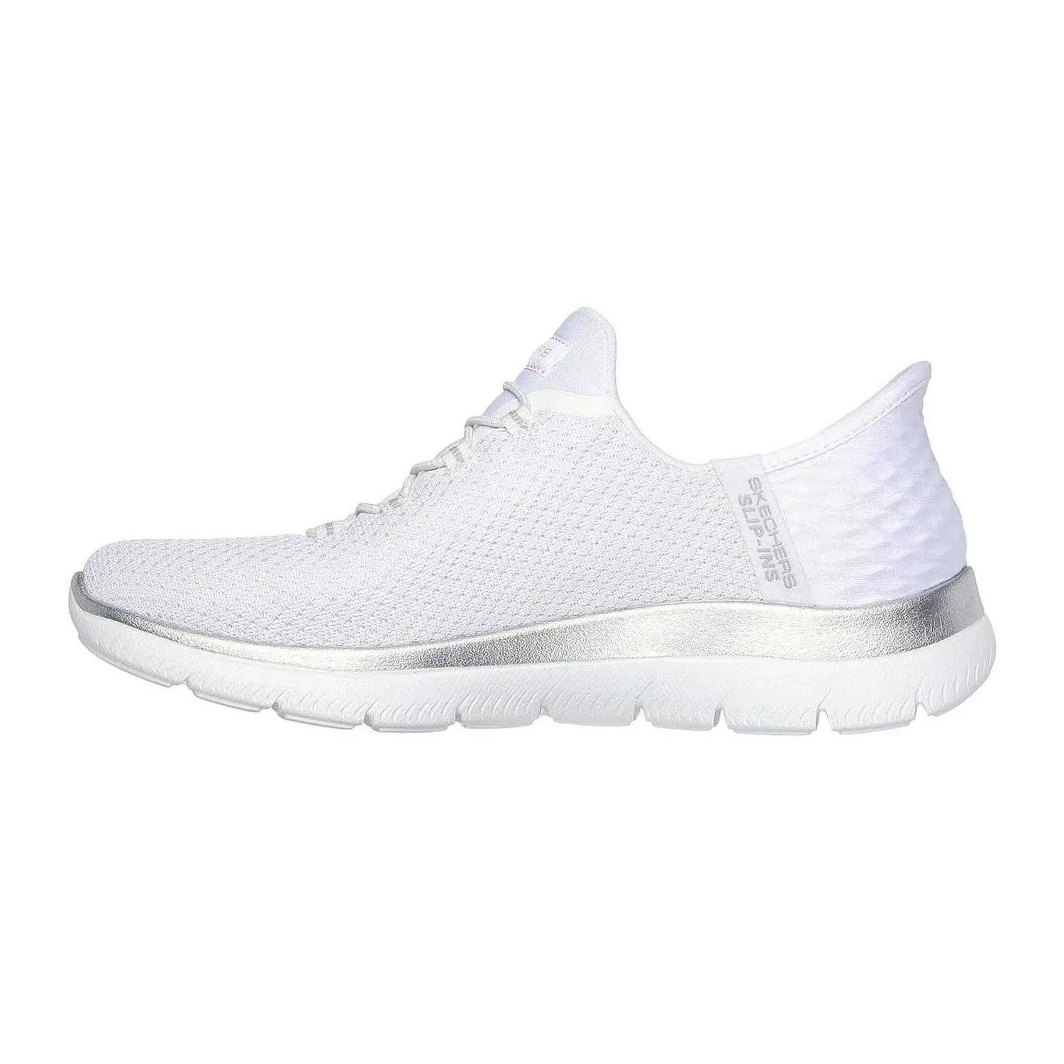 Sapatilhas Skechers Mulher Slip-ins Summits Diamond Dream Branco 2/6