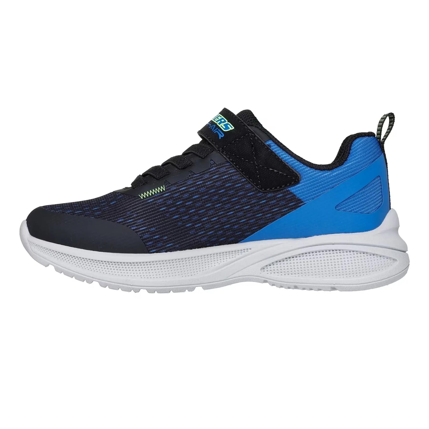 Boys Microspec Max Advance SquadPacer Trainers (Navy/Lime) 2/6