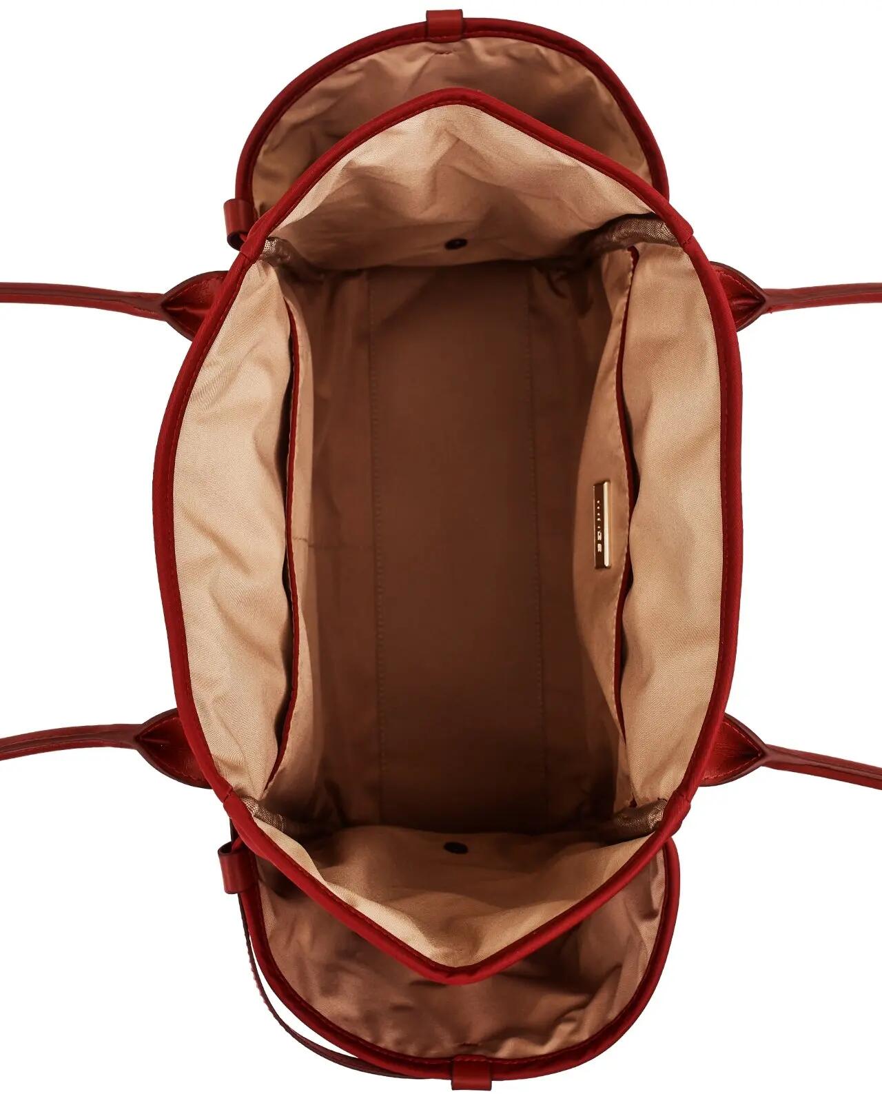 WINGS ROSELLA shopper tas met afneembare make-uptas en riem voor koffer DARK RED 9/10