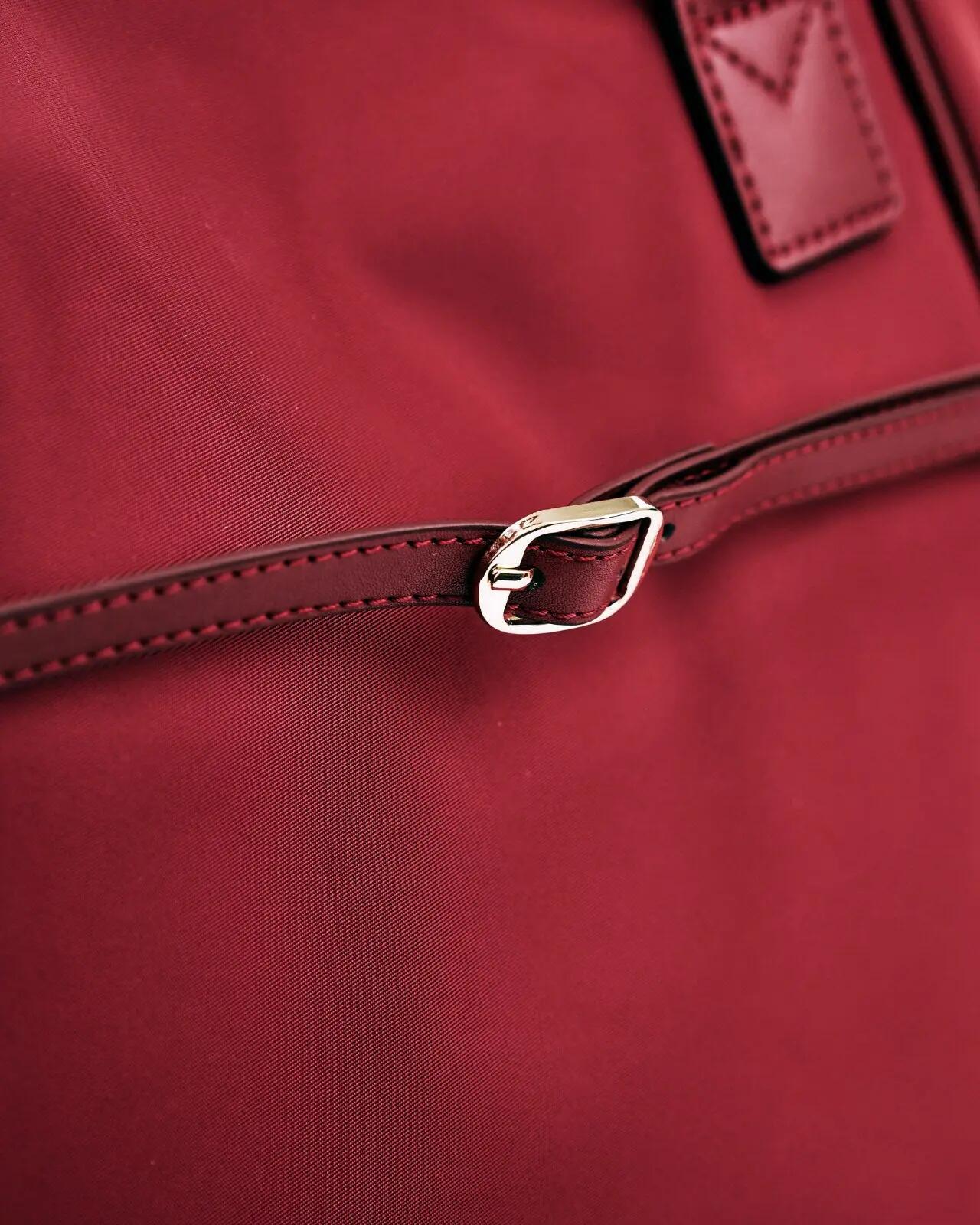 WINGS ROSELLA shopper tas met afneembare make-uptas en riem voor koffer DARK RED 8/10