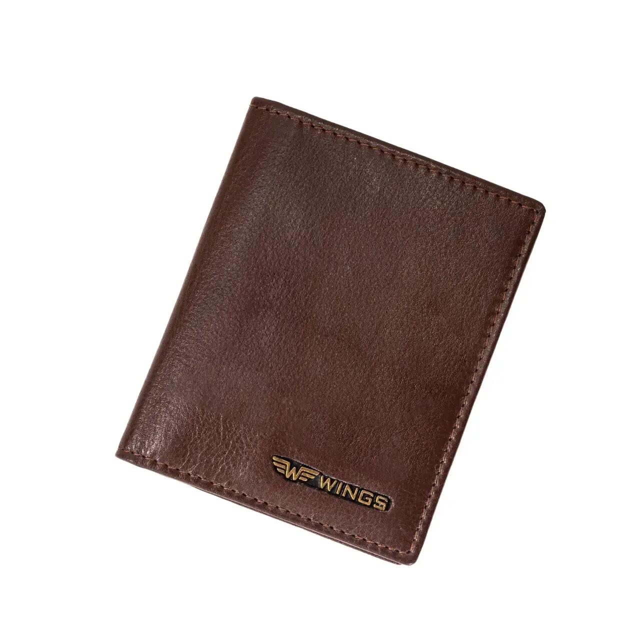 Porte-cartes WINGS en cuir bovin naturel Marron 5/6