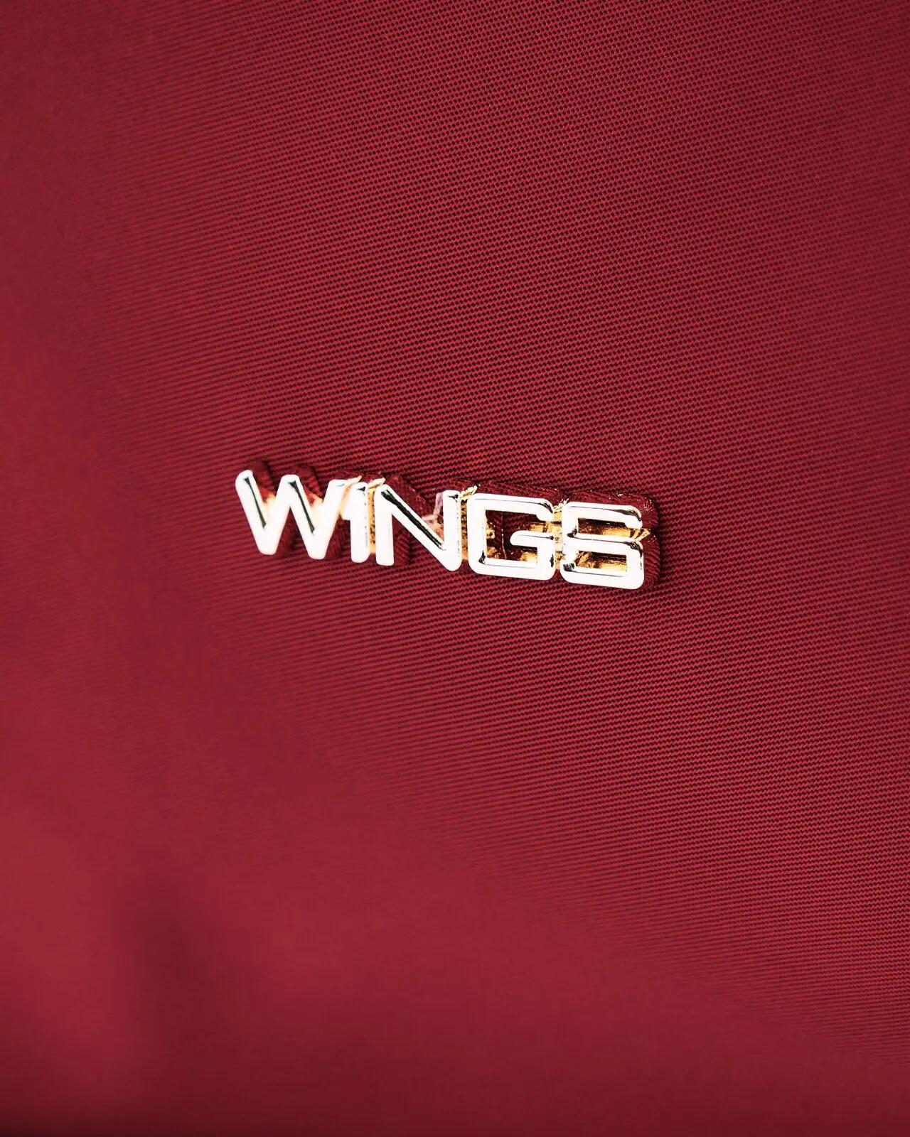 WINGS ROSELLA shopper tas met afneembare make-uptas en riem voor koffer DARK RED 7/10