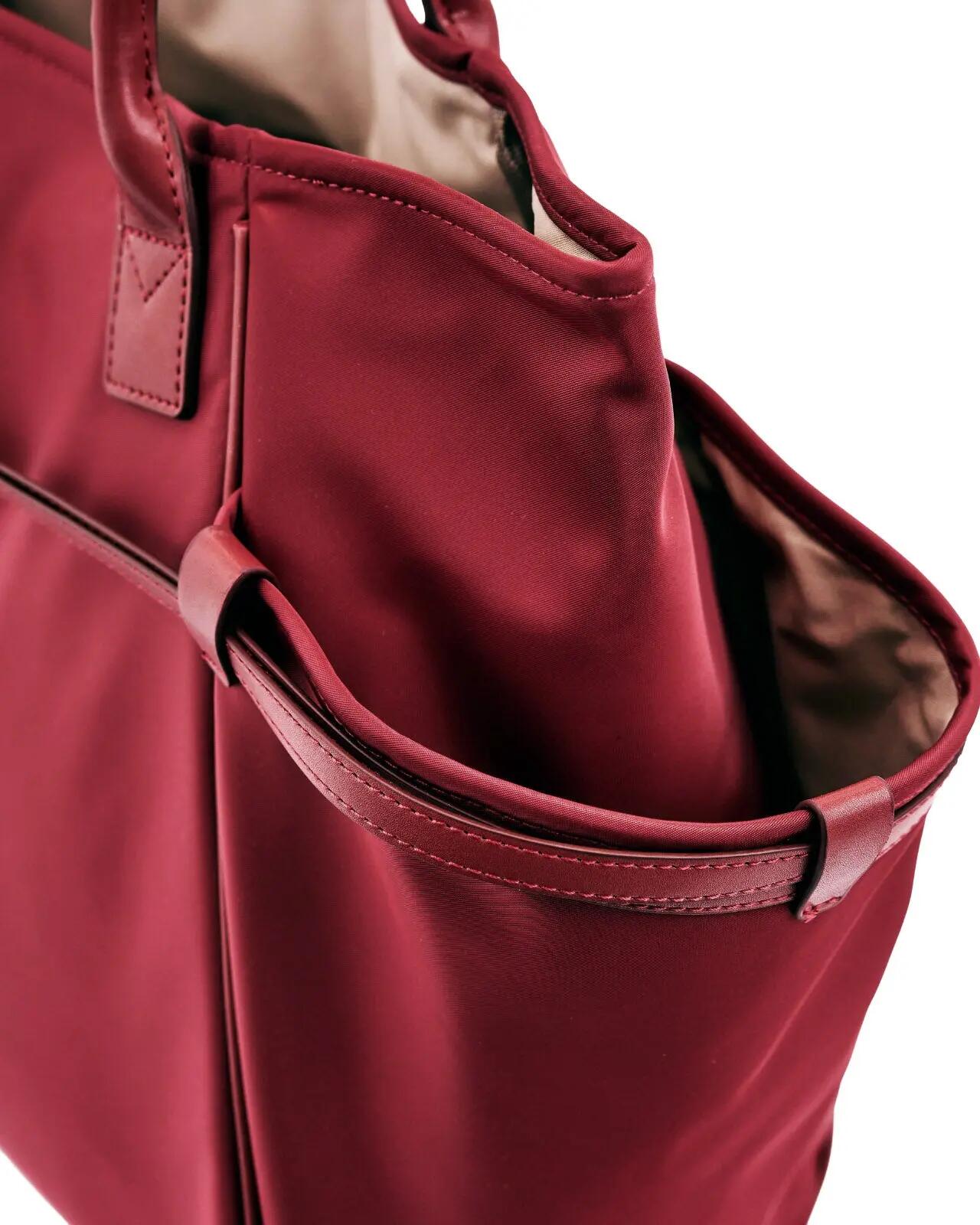 WINGS ROSELLA shopper tas met afneembare make-uptas en riem voor koffer DARK RED 6/10