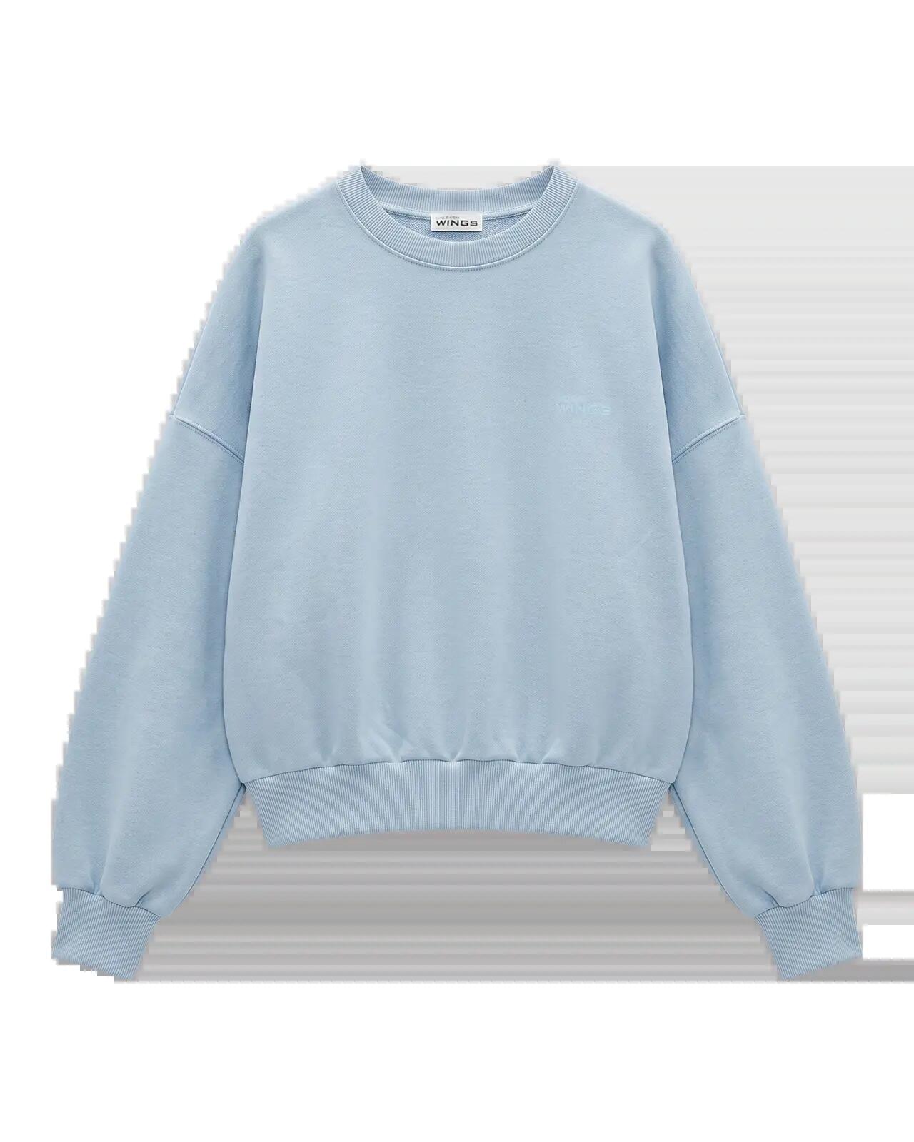 Dames sweater CREWNECK oversize UNLEASH WINGS PASTEL BLAUW 1/4