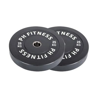 High-density rubber bumper plates 50 mm – set van 2
