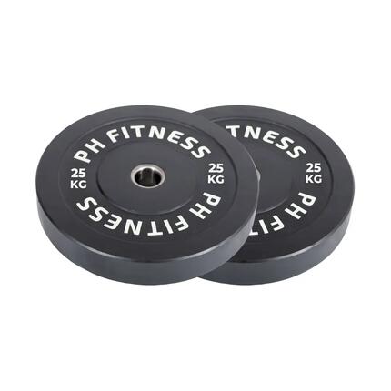 High-density rubber bumper plates 50 mm – set van 2