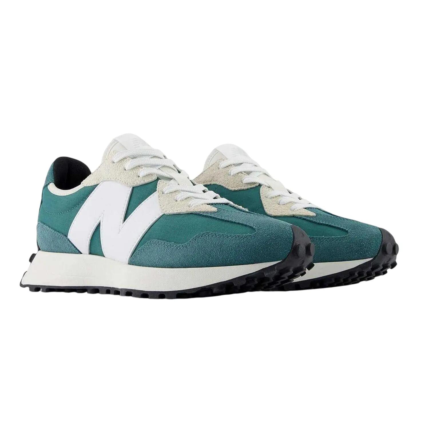 Baskets Motif/style Rétro Homme (Vert / Blanc) 3/5
