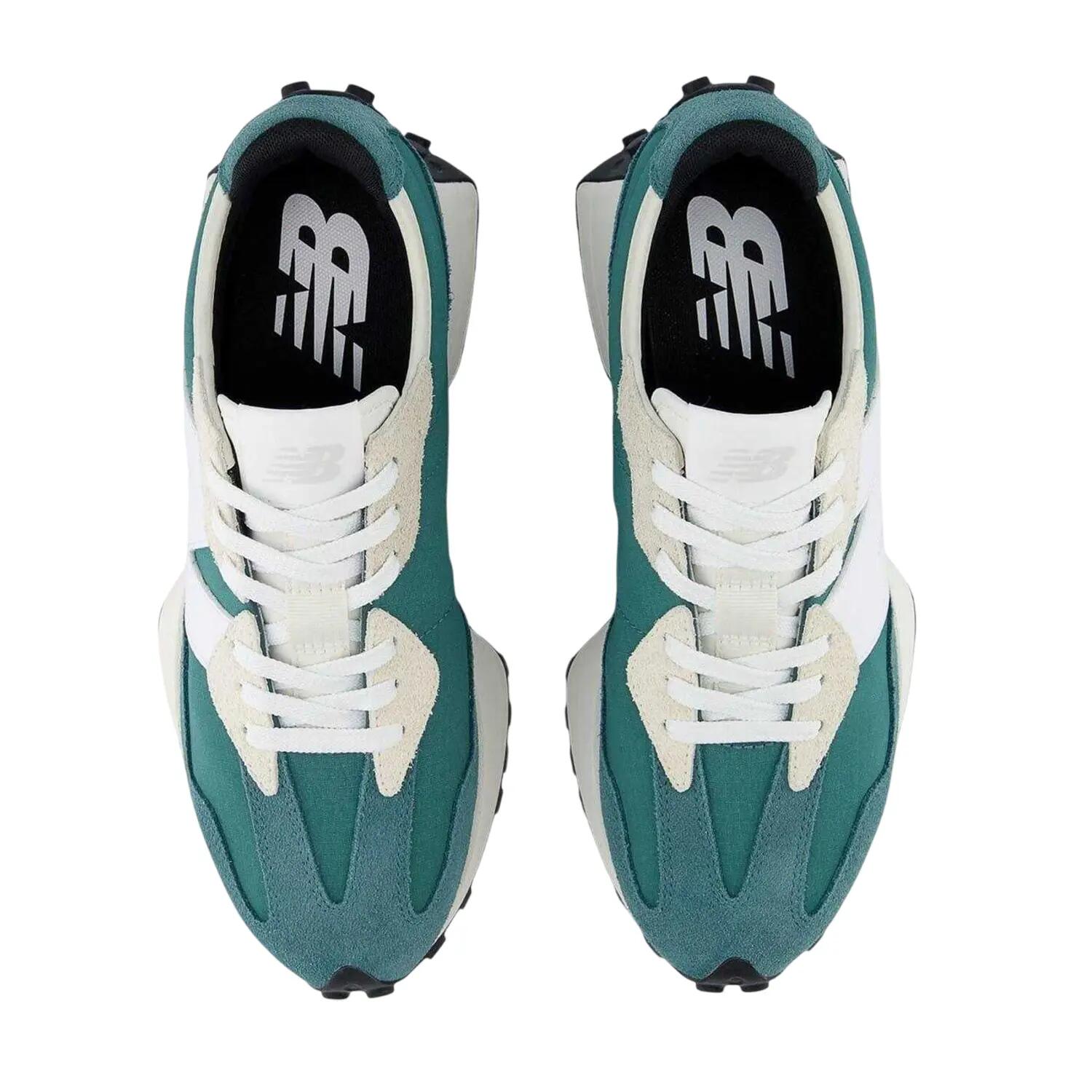 Baskets Motif/style Rétro Homme (Vert / Blanc) 2/5