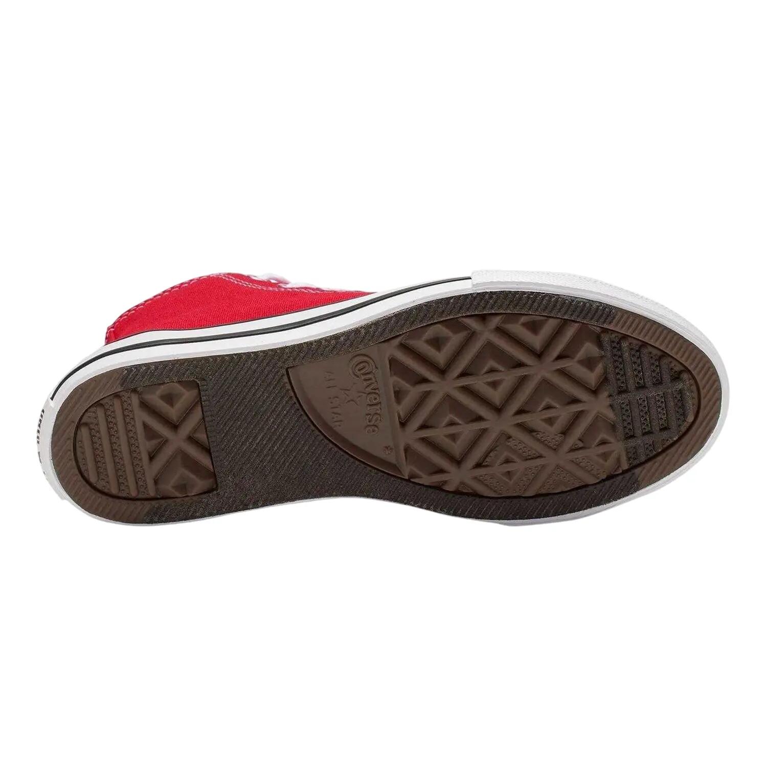 Scarpe Sportive Tela Taglio AltoBambini Converse Chuck Rosso 4/5