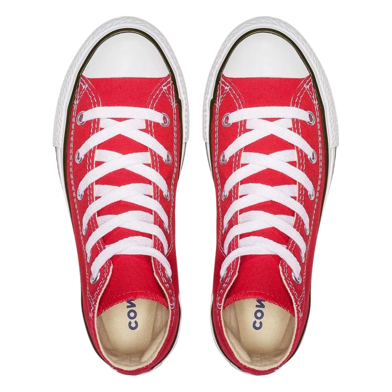 Scarpe Sportive Tela Taglio AltoBambini Converse Chuck Rosso 3/5