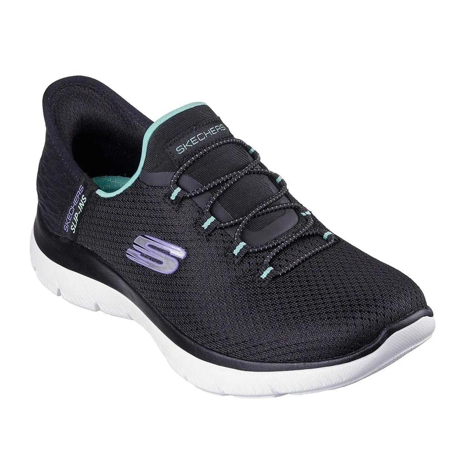 Chaussures Décontractées SUMMITS DIAMOND DREAM Homme (Noir / Turquoise Vif) 6/7
