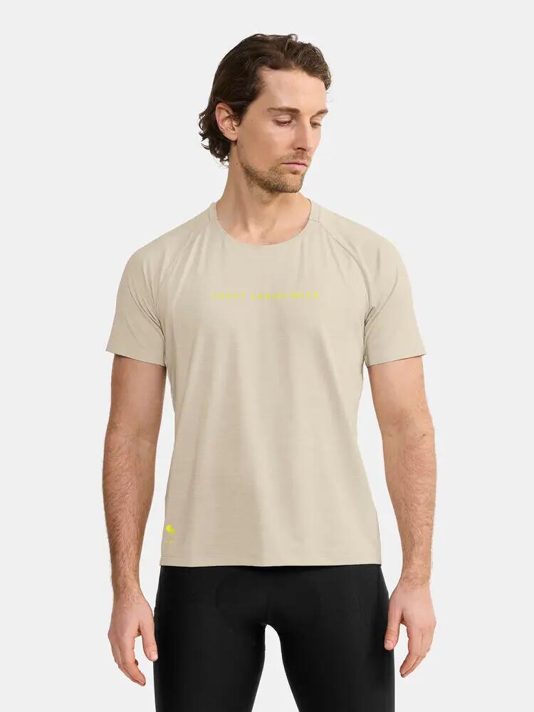 craft T-shirt ADV Gravel Ss Homem — poliéster reciclado, corte regular 3/5